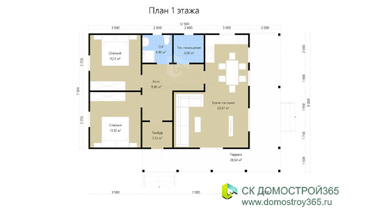 Проект «Петрозаводск» - план 1 этажа